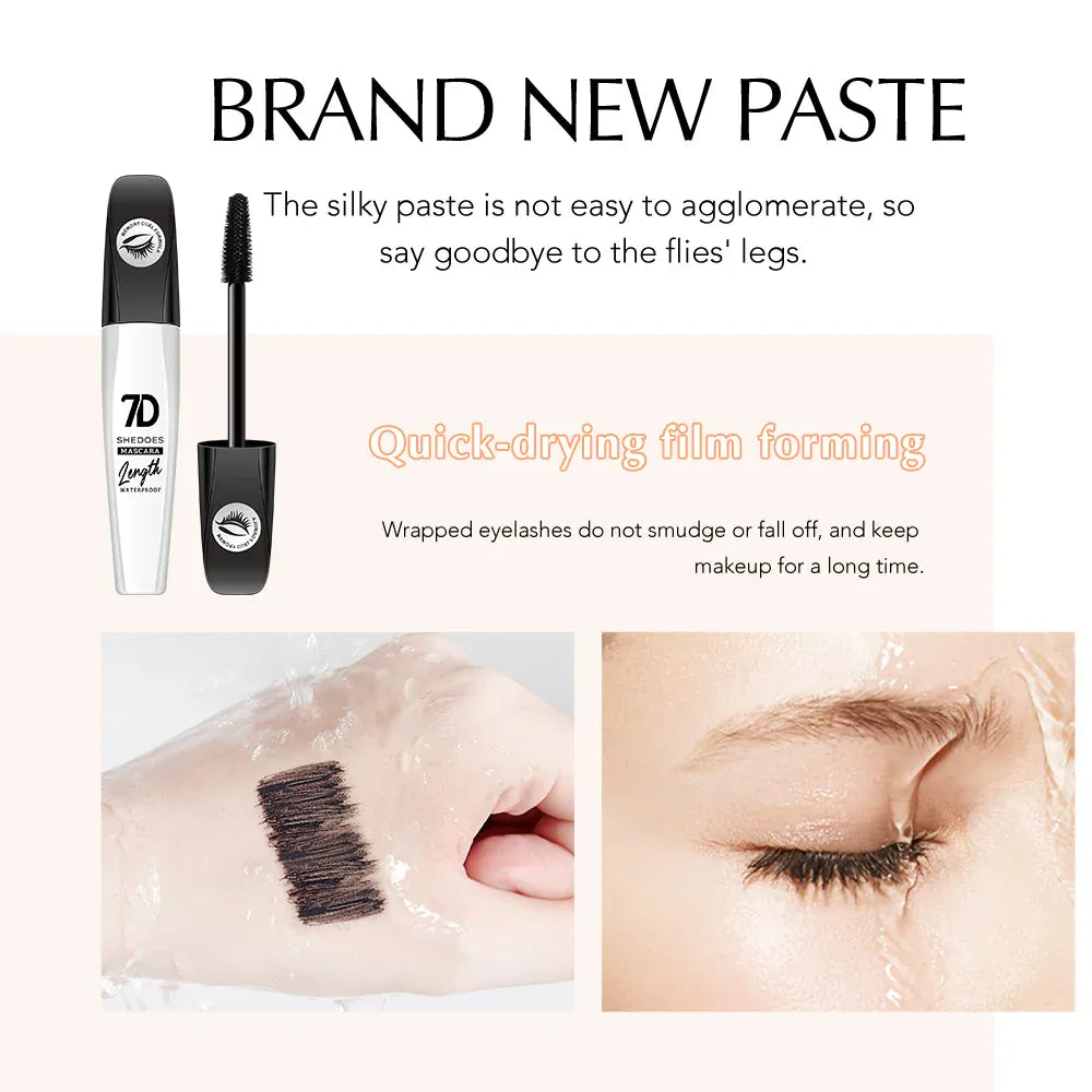 KissICON Black KissIcon 7D Mascara – Waterproof Smudge-Proof Easy Removal