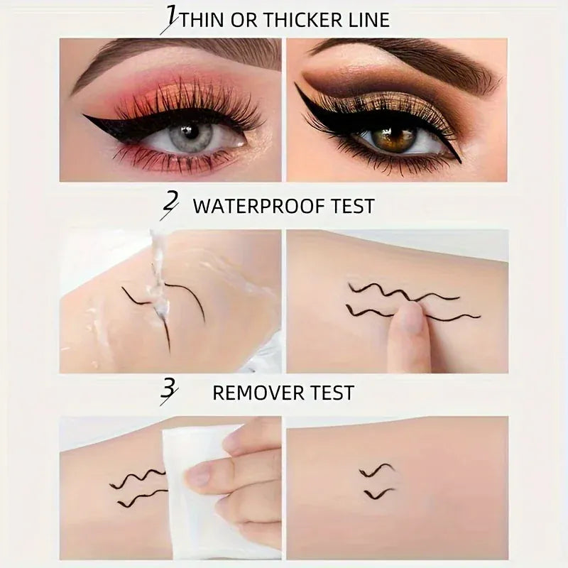 KissICON black KissIcon Black Waterproof Eyeliner - Natural Look Quick