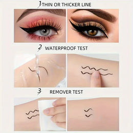 KissICON black KissIcon Black Waterproof Eyeliner - Natural Look Quick