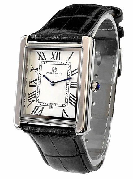KissICON Black KissIcon Men Leather Watch Calendar Waterproof Gift Box