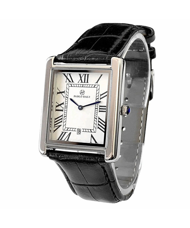 KissICON Black KissIcon Men Leather Watch Calendar Waterproof Gift Box