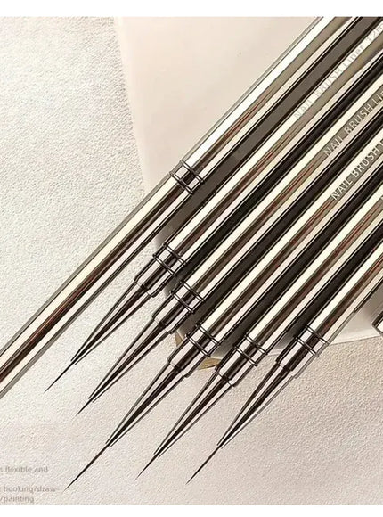 KissICON black KissIcon Nail Art Liner Brushes 6 To 25mm