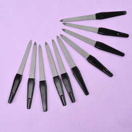 KissICON Black KissIcon Nail Files Black Handle Double Sided -