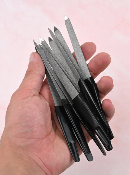 KissICON Black KissIcon Nail Files Black Handle Double Sided -