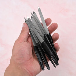 KissICON Black KissIcon Nail Files Black Handle Double Sided -