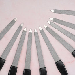 KissICON Black KissIcon Nail Files Black Handle Double Sided -