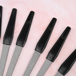 KissICON Black KissIcon Nail Files Black Handle Double Sided -