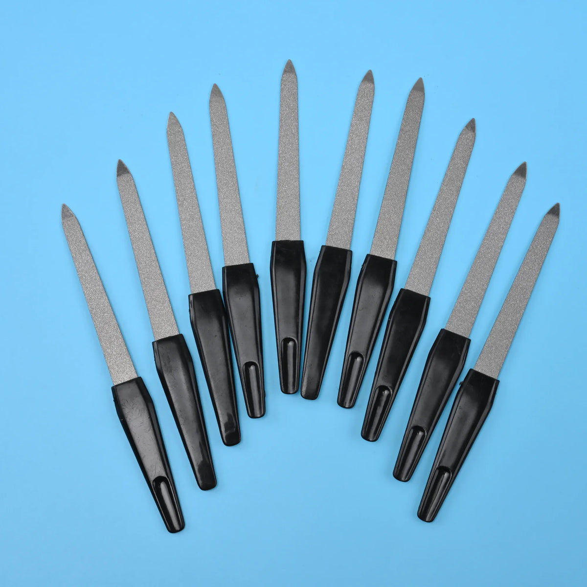 KissICON Black KissIcon Nail Files Black Handle Double Sided -