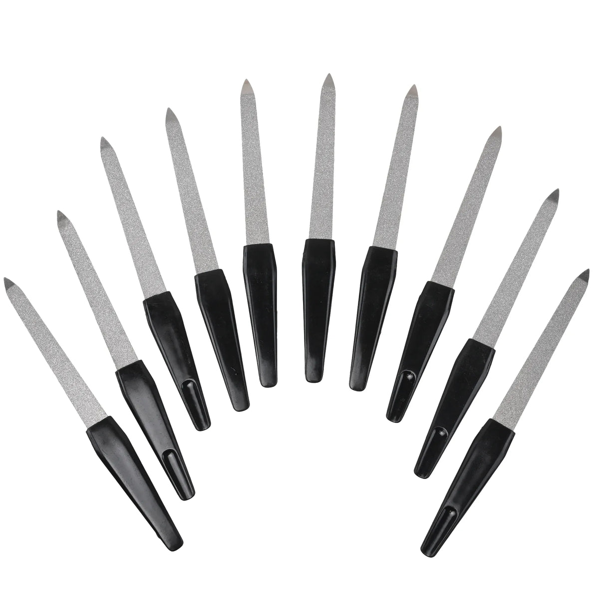 KissICON Black KissIcon Nail Files Black Handle Double Sided -