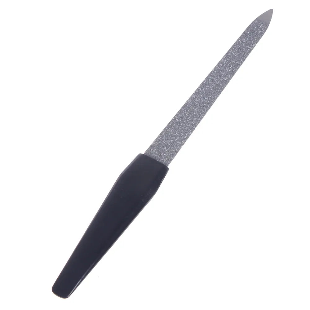 KissICON Black KissIcon Nail Files Black Handle Double Sided -