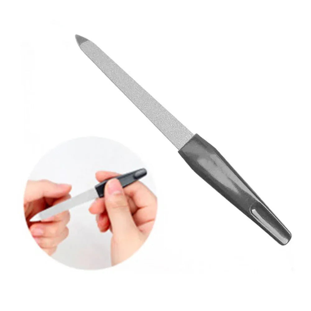 KissICON Black KissIcon Nail Files Black Handle Double Sided -
