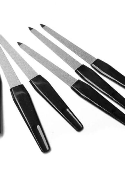 KissICON Black KissIcon Nail Files Black Handle Double Sided -