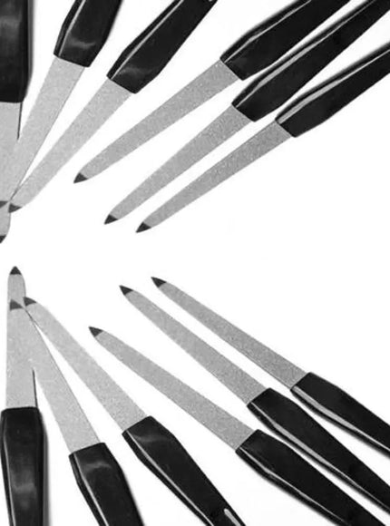 KissICON Black KissIcon Nail Files Black Handle Double Sided -