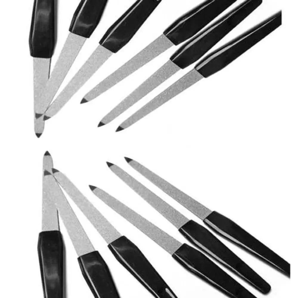 KissICON Black KissIcon Nail Files Black Handle Double Sided -