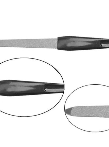 KissICON Black KissIcon Nail Files Black Handle Double Sided -