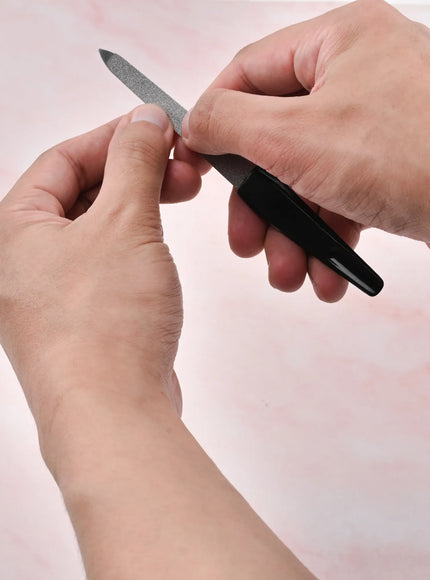 KissICON Black KissIcon Nail Files Black Handle Double Sided -