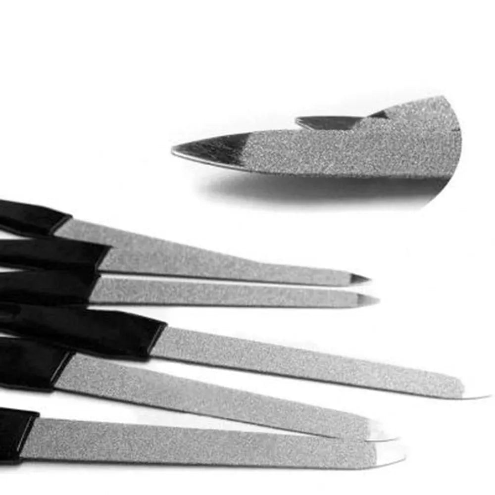 KissICON Black KissIcon Nail Files Black Handle Double Sided -