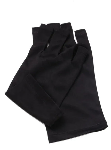 KissICON black KissIcon Nail Tools UV Gloves Half Exposed Fingertips