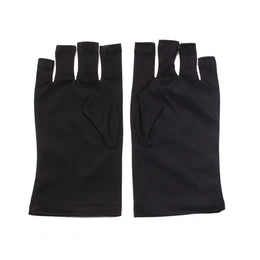 KissICON black KissIcon Nail Tools UV Gloves Half Exposed Fingertips