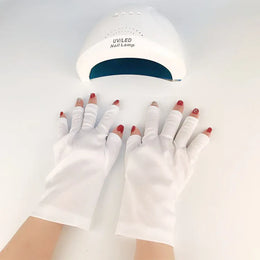 KissICON black KissIcon Nail Tools UV Gloves Half Exposed Fingertips