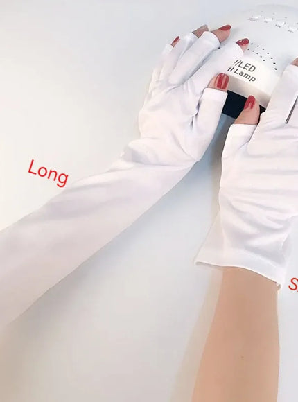 KissICON black KissIcon Nail Tools UV Gloves Half Exposed Fingertips