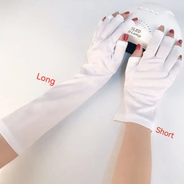 KissICON black KissIcon Nail Tools UV Gloves Half Exposed Fingertips