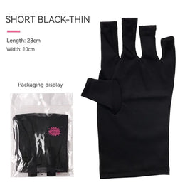 KissICON black KissIcon Nail Tools UV Gloves Half Exposed Fingertips