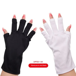 KissICON black KissIcon Nail Tools UV Gloves Half Exposed Fingertips