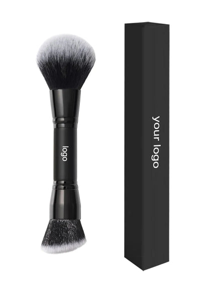 KissICON black KissIcon Round Angled Foundation Brush 10pcs - Blend