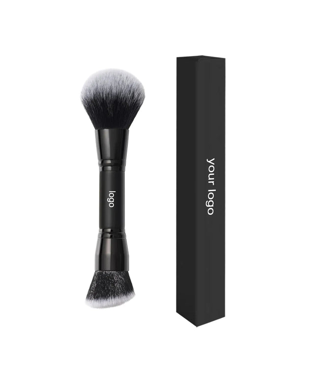 KissICON black KissIcon Round Angled Foundation Brush 10pcs - Blend