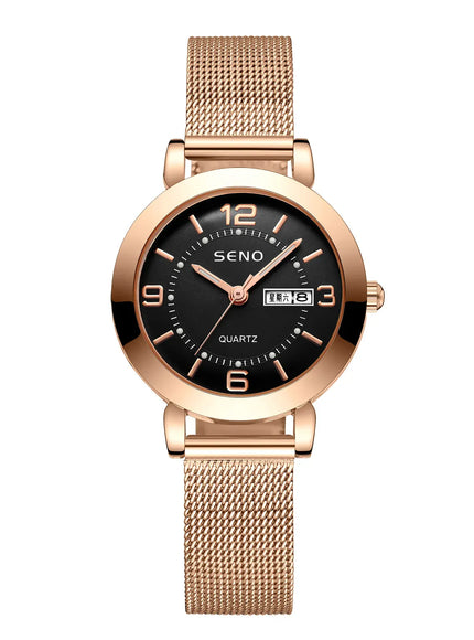 KissICON Black KissIcon Uthai H55 Womens Quartz Watch - Big
