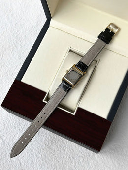 KissICON black KissIcon UTHAI Women Watch Square Leather Strap -
