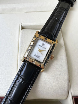 KissICON black KissIcon UTHAI Women Watch Square Leather Strap -