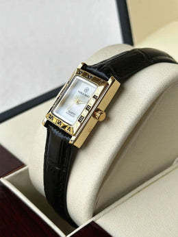 KissICON black KissIcon UTHAI Women Watch Square Leather Strap -