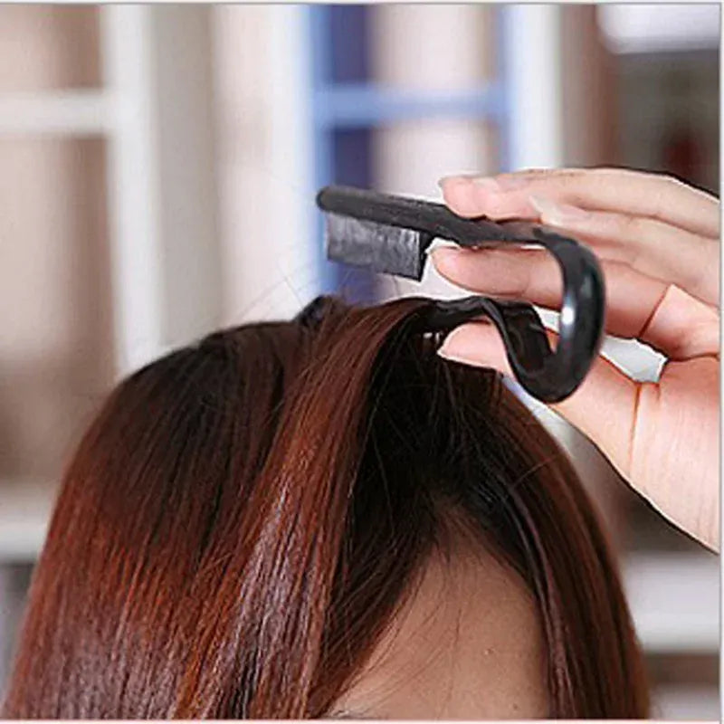 KissICON black KissIcon V-Comb Hair Styling Tool - Smooths Messy