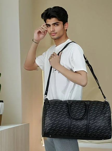 KissICON black Large-capacity Travel Men's Short-distance Handbag – Fitness
