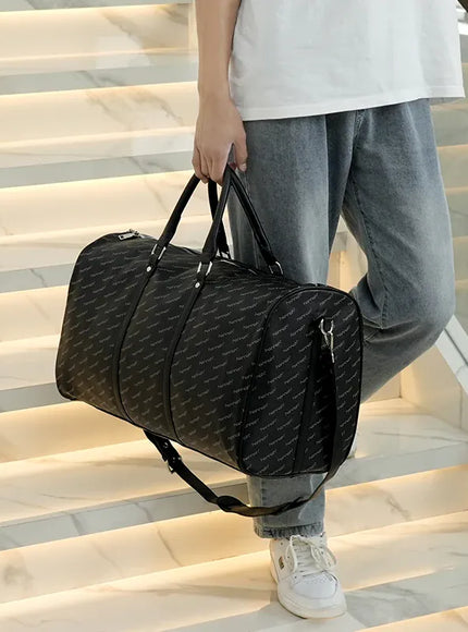 KissICON black Large-capacity Travel Men's Short-distance Handbag – Fitness