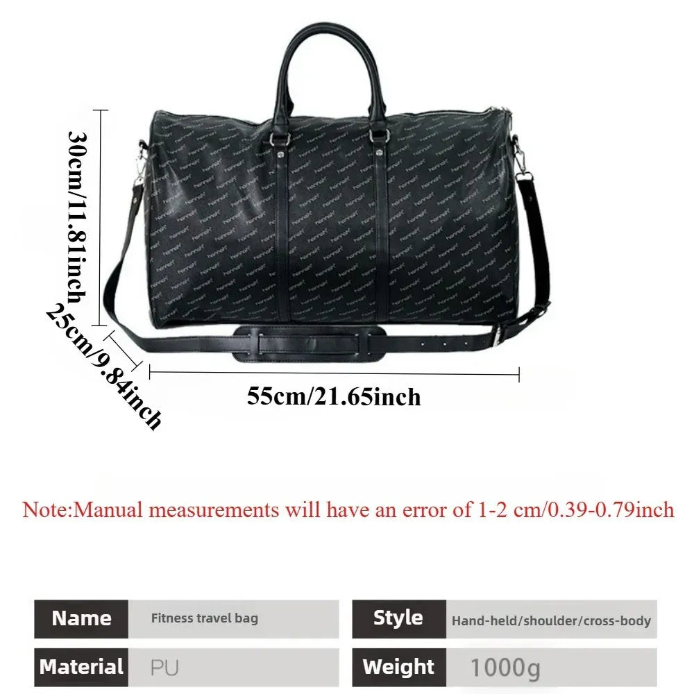 KissICON black Large-capacity Travel Men's Short-distance Handbag – Fitness