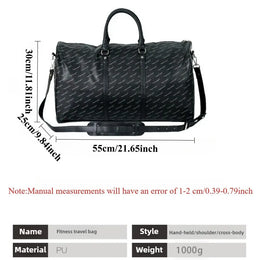 KissICON black Large-capacity Travel Men's Short-distance Handbag – Fitness