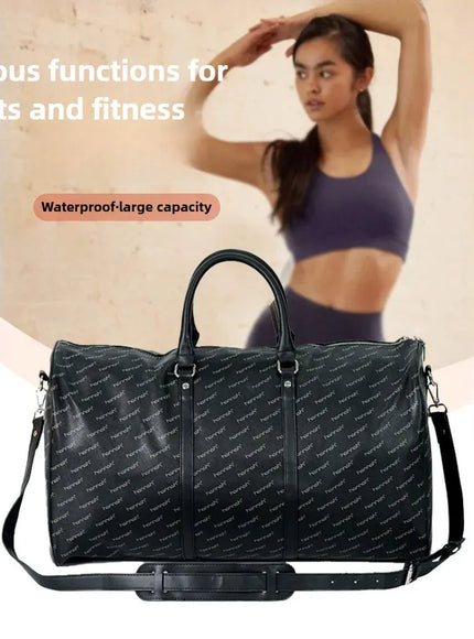 KissICON black Large-capacity Travel Men's Short-distance Handbag – Fitness