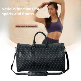 KissICON black Large-capacity Travel Men's Short-distance Handbag – Fitness