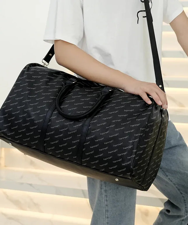 KissICON black Large-capacity Travel Men's Short-distance Handbag – Fitness