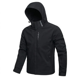 KissICON Black / M Mens Lightweight Waterproof Windproof Outdoor Jacket