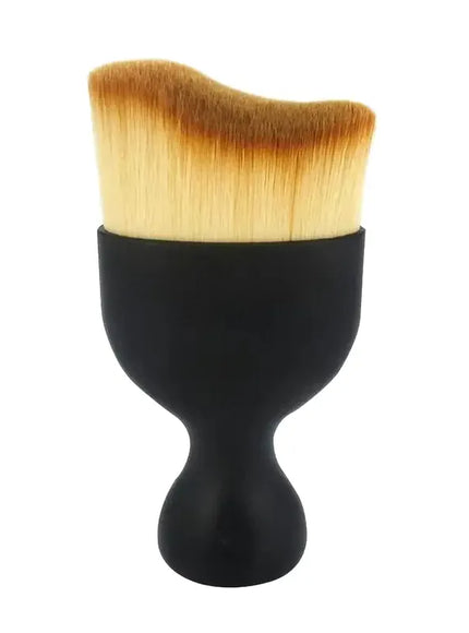 KissICON black Makeup Brush MultiFunctional Tool With Wavy Head Precise