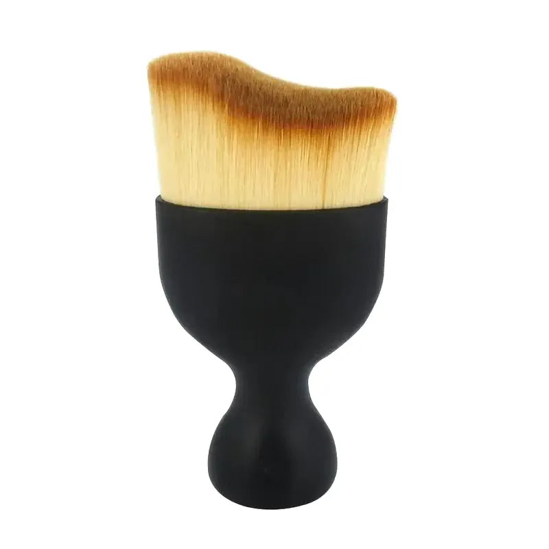 KissICON black Makeup Brush MultiFunctional Tool With Wavy Head Precise