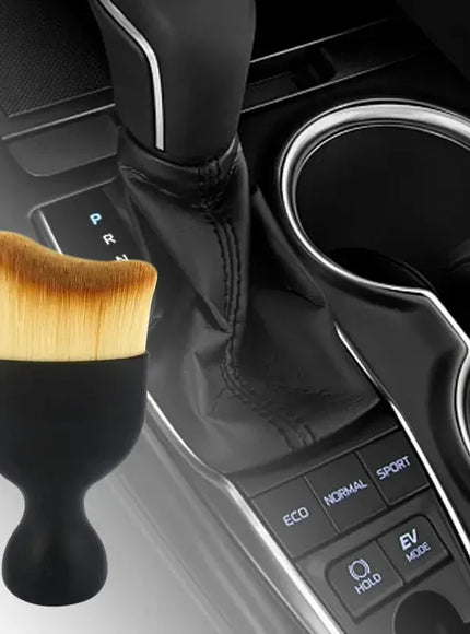 KissICON black Makeup Brush MultiFunctional Tool With Wavy Head Precise