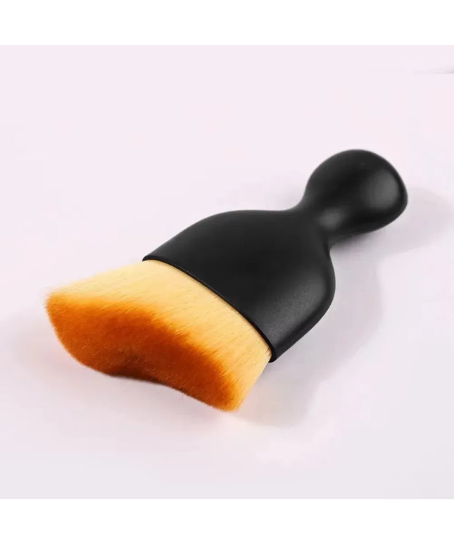 KissICON black Makeup Brush MultiFunctional Tool With Wavy Head Precise