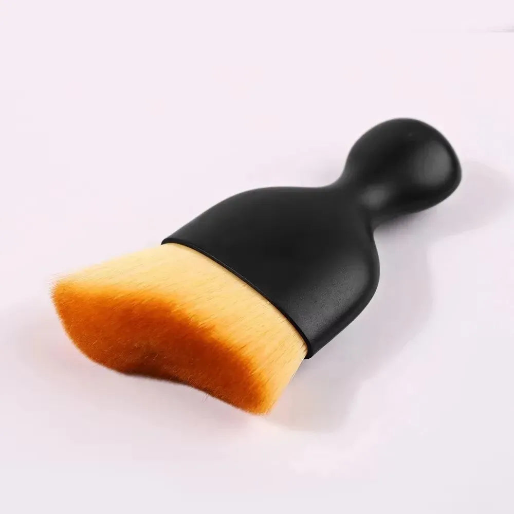 KissICON black Makeup Brush MultiFunctional Tool With Wavy Head Precise
