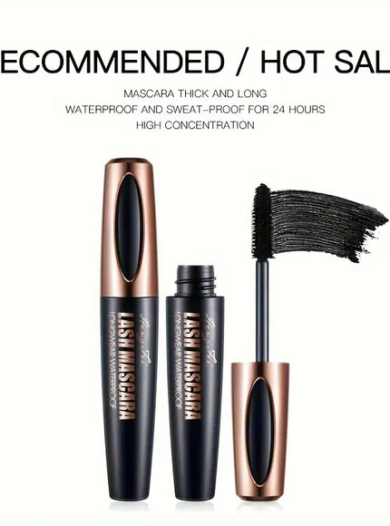 KissICON Black Mascara [KissIcon] 4D Lash Mascara - Waterproof Long-Lasting