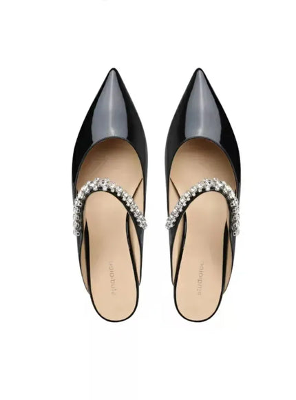 KissICON Black patent 1 / 40 2025 Flat Shoe for Women Spring Summer Shallow